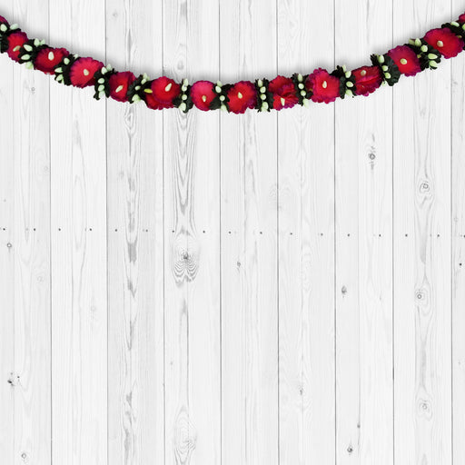 Red Flower Artificial Garland - Festive | indian grocery store in markham