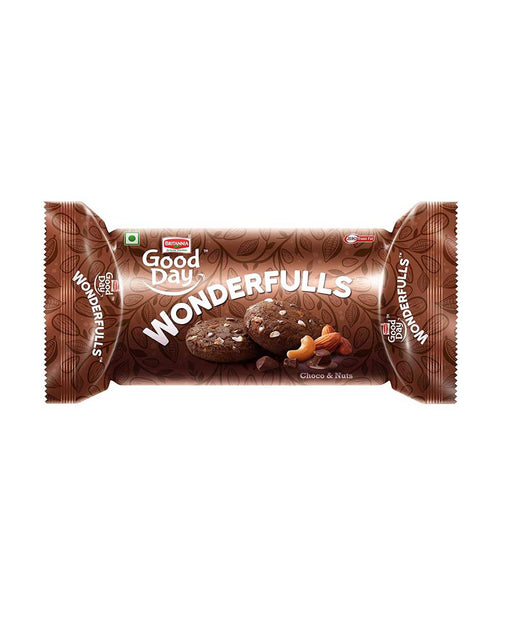 Britannia Wonderfulls Choco and Nuts Cookies 75g - Biscuits | surati brothers indian grocery store near me