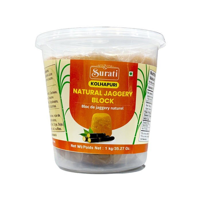 Surati Kolhapuri Natural Jaggery Block 1kg