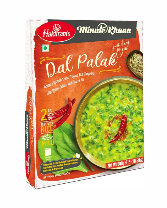 Haldiram's Ready Meal Dal Palak 300gm - Ready To Eat | indian grocery store in cornwall