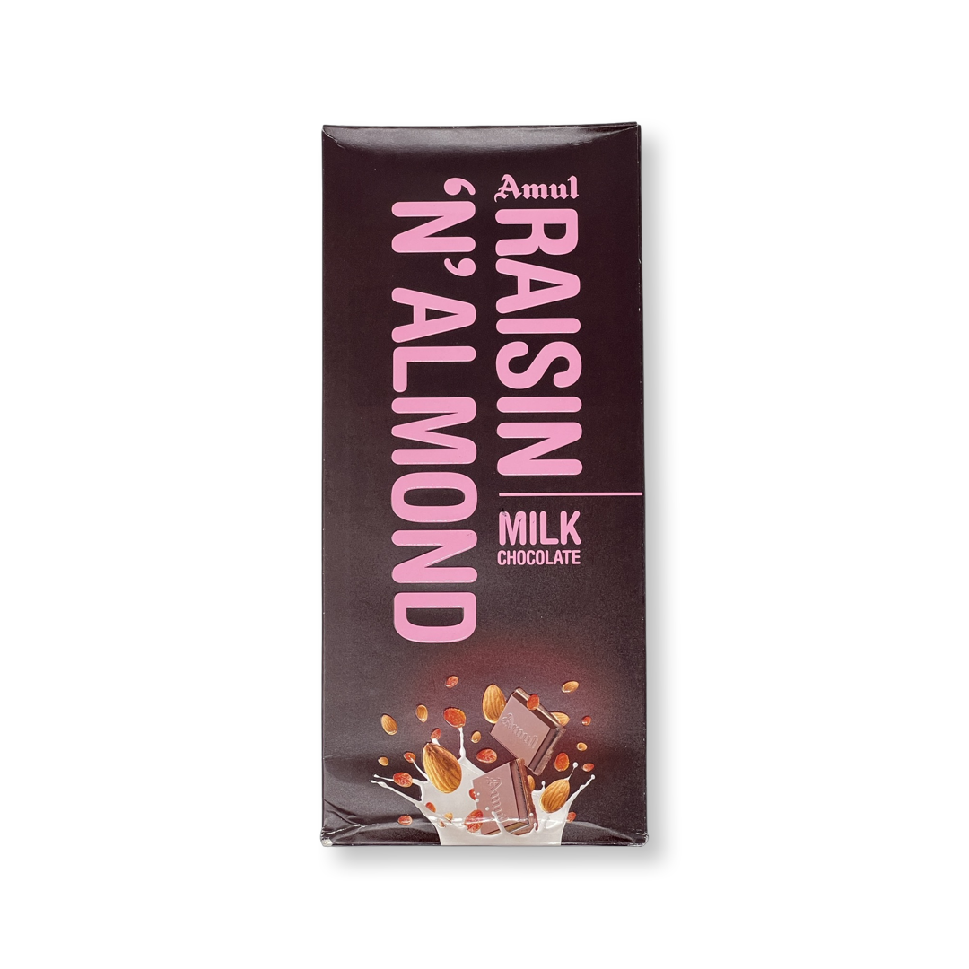 Amul Raisin & Almond Chocolate 150g — Spice Divine