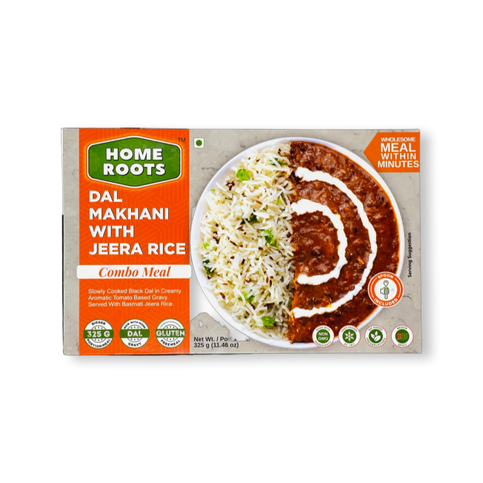 Home Roots Dal Makhani With Jeera Rice Combo 325g - Frozen | indian grocery store in belleville