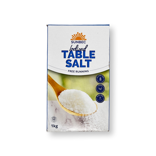 Sunbec Table Salt Iodized 1kg - Salt - punjabi store near me