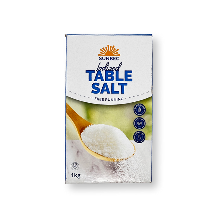 Sunbec Table Salt Iodized 1kg - Salt - punjabi store near me