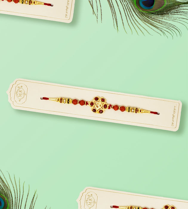 MR Om Rudraksha Rakhi - Rakhis | indian grocery store in cambridge