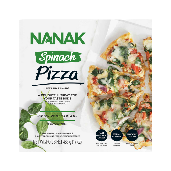 Nanak Spinach Paneer Pizza 483g - Frozen | indian grocery store in Moncton