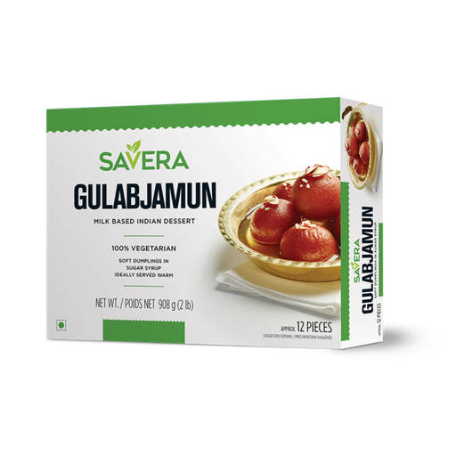 Savera Gulab Jamun (12 Pcs) 908g - Sweets - pooja store near me