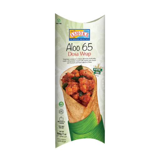 Ashoka Aloo 65 Dosa Wrap 200gm - Frozen - Spice Divine Canada
