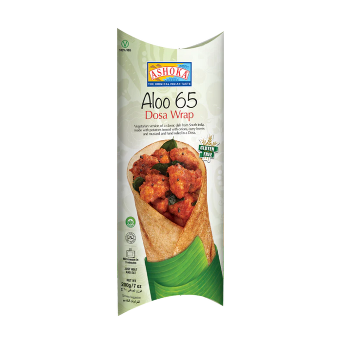 Ashoka Aloo 65 Dosa Wrap 200gm - Frozen - Spice Divine Canada