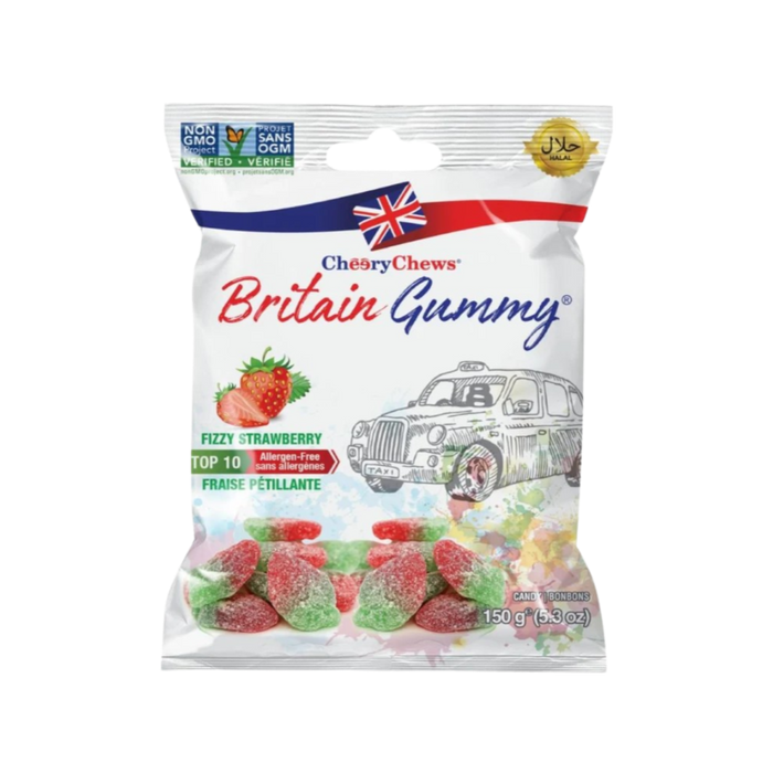Britain Gummy Fizzy Strawberry 150g