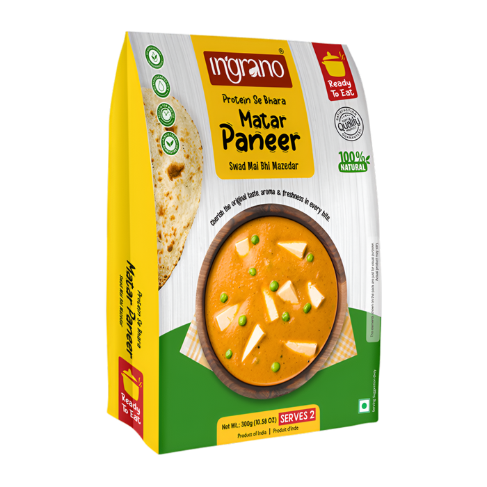 Ingrano Ready To Eat Matar Paneer 285g