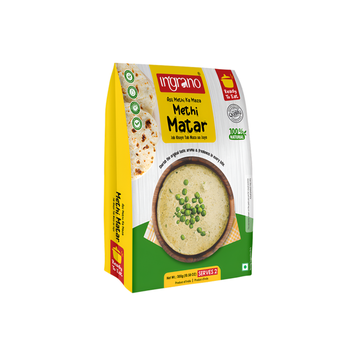 Ingrano Ready To Eat Methi Matar 285g