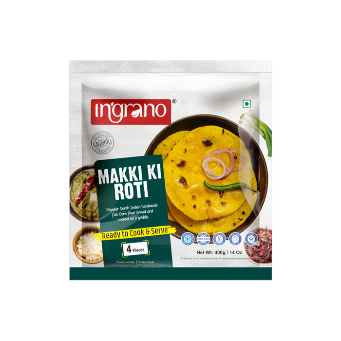 Ingrano Makki Ki Roti (4 Pcs) 400g