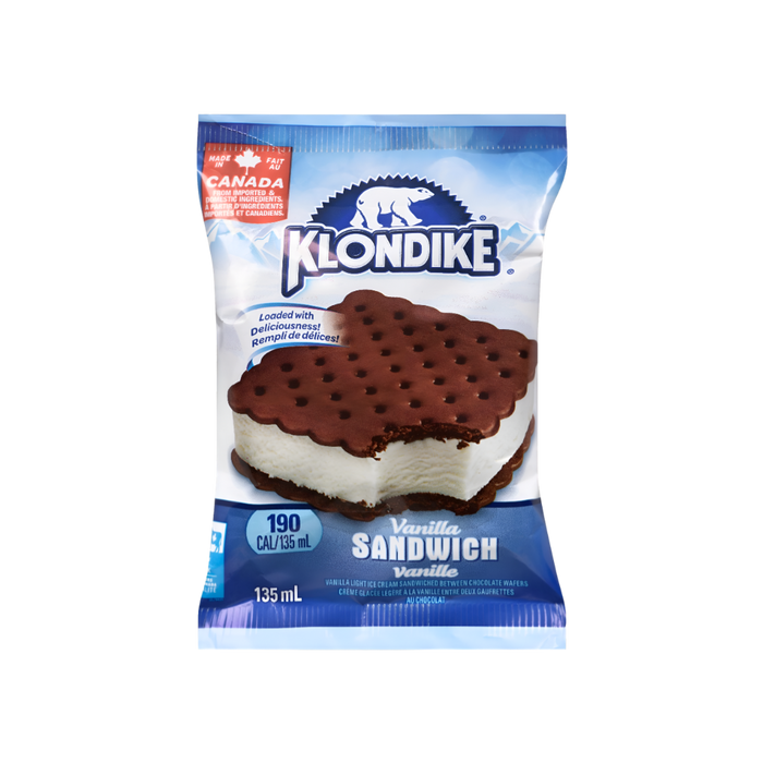 Crème glacée sandwich à la vanille Klondike 130 ml