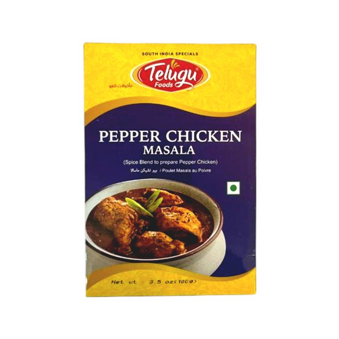 Poulet masala au poivre Telugu Foods 100 g