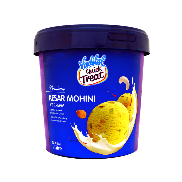 Vadilal Kesar Mohini Ice Cream  1L