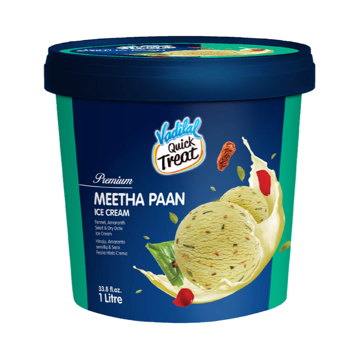 Vadilal Meetha Paan Ice Cream 1L