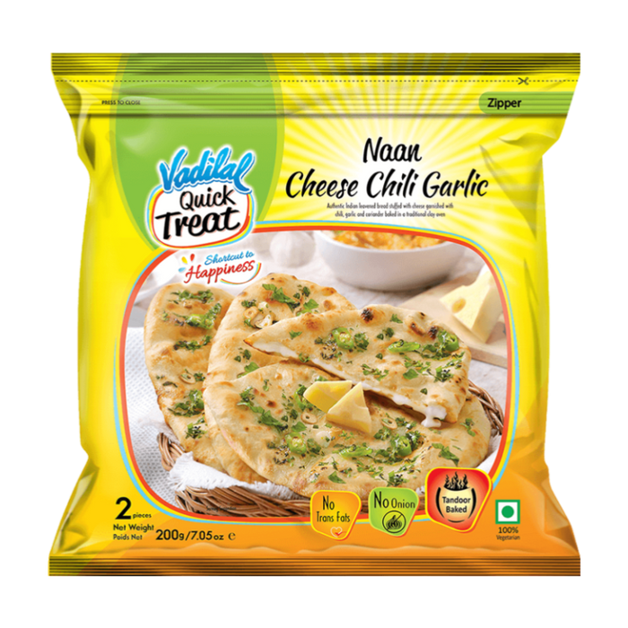 Vadilal Tandoori Cheese Chili Garlic Naan 200g