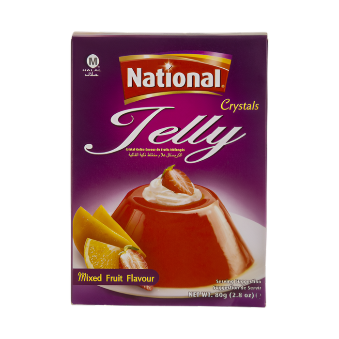 National Jelly Crystals Mixed Fruits 80gm