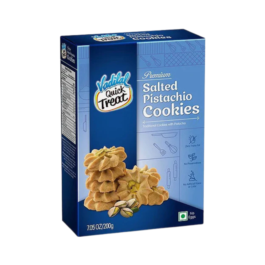 Vadilal Salted Pistachio Cookies 200g — Spice Divine