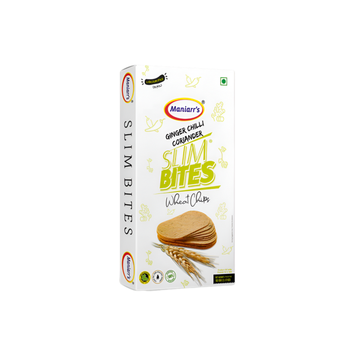 Chips de blé Maniarr's Slim Bites Gingembre Piment Coriandre 90 g