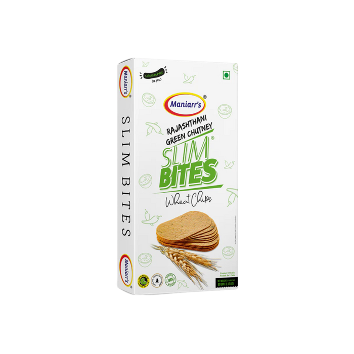 Chips de blé Maniarr's Sim Bites au chutney vert du Rajasthan 90 g