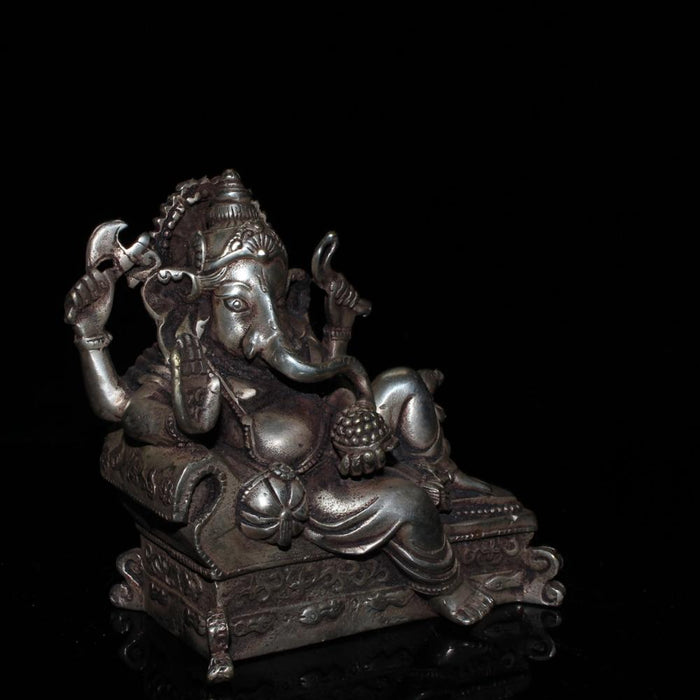 Tibetan Ganesh God of Wealth Statue - Metal - Ganesh | indian grocery store in north bay