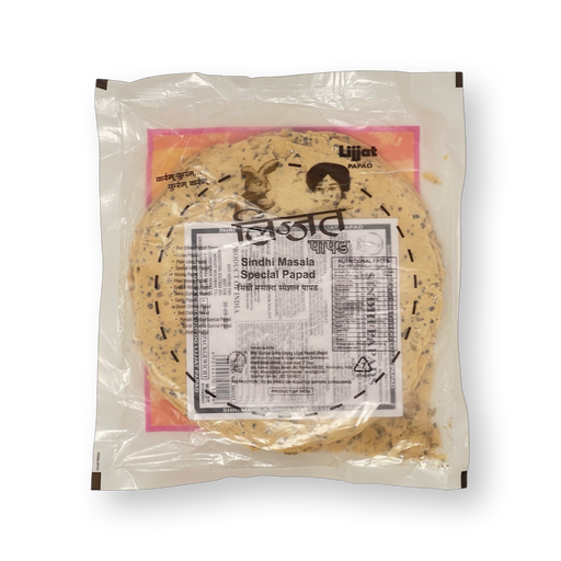 Lijjat Sindhi Masala Papad 200g - Snacks | indian grocery store in brantford
