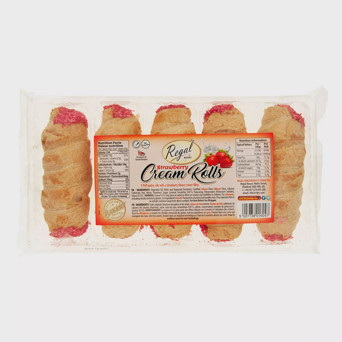 Regal Strawberry Cream Rolls 170g