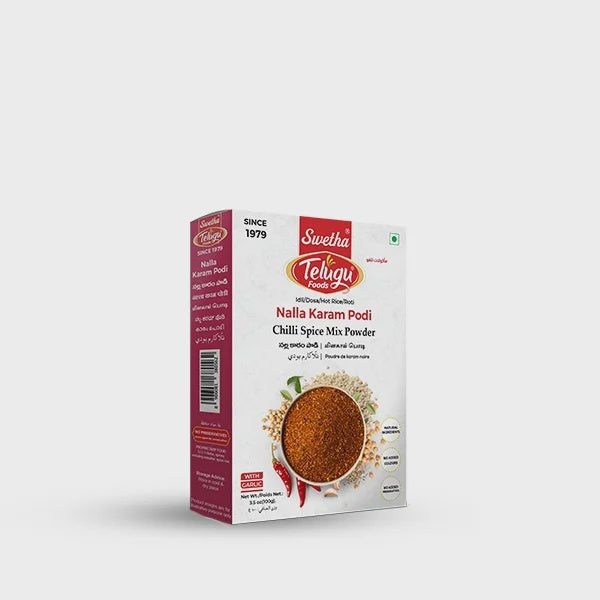 Telugu Foods Nalla Karam Podi 100g